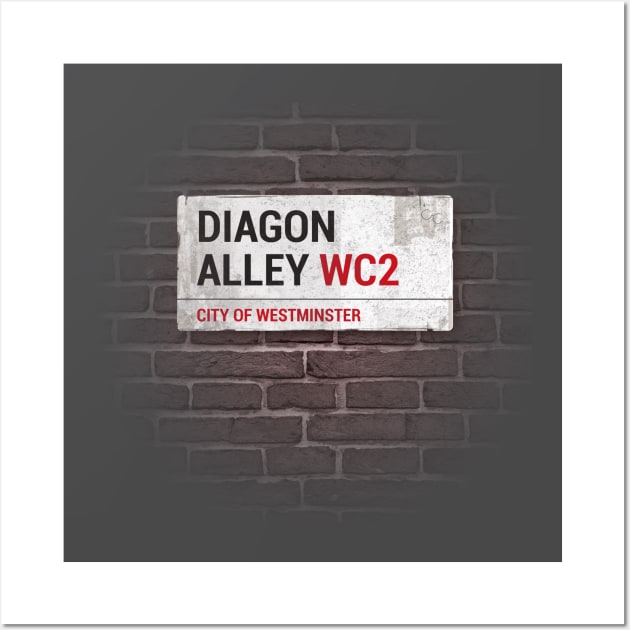 Diagon Alley Wall Art by Curvilineo